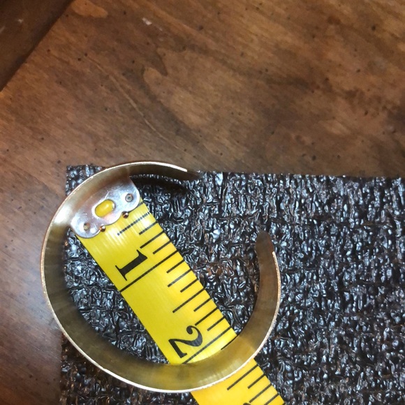 Vintage Danecraft Sterling Wide Cuff Bracelet With Engraved Shield - Picture 10 of 12